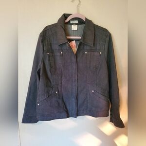 NWT French Dressing Black denim jacket